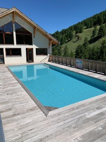 Appt Le Hameau Des Rennes 4 Etoiles Pieds Des Pistes Piscine Interieure Exterieure Daire Vars  Dış mekan fotoğraf