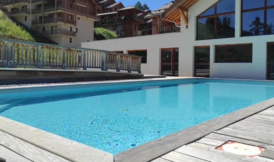 Appt Le Hameau Des Rennes 4 Etoiles Pieds Des Pistes Piscine Interieure Exterieure Daire Vars  Dış mekan fotoğraf
